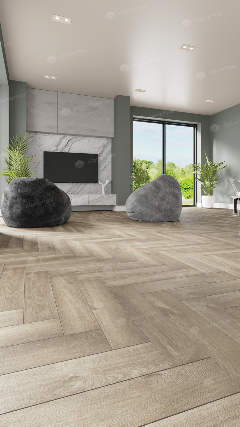 LVT плитка Дуб Натуральный Отбеленный ECO 16-5