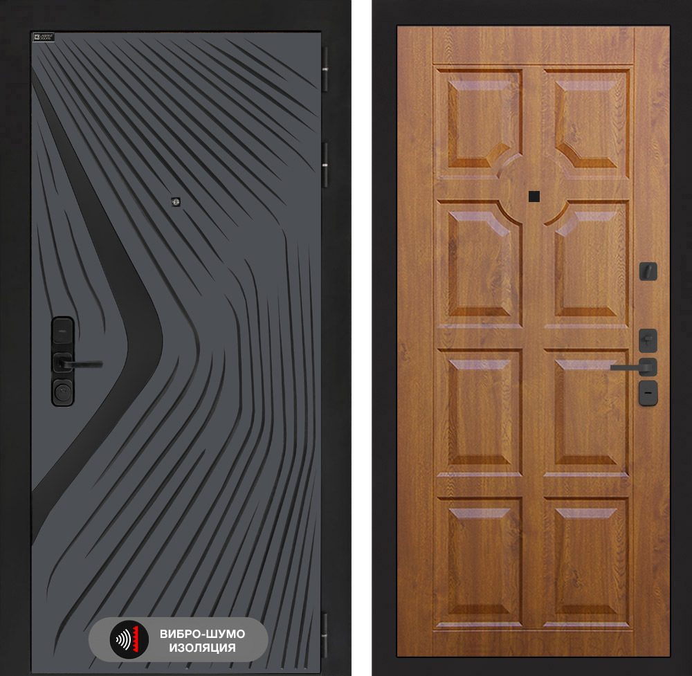 Входная дверь Лабиринт LEOLAB - 17 Винорит Золотой дуб