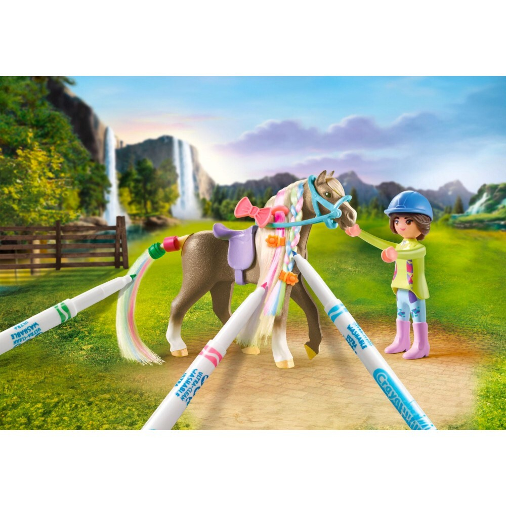 Playmobil - Лошади водопада Творческий набор с лошадью и ручками 71640 / артикул   71640  / GTIN 4008789716408