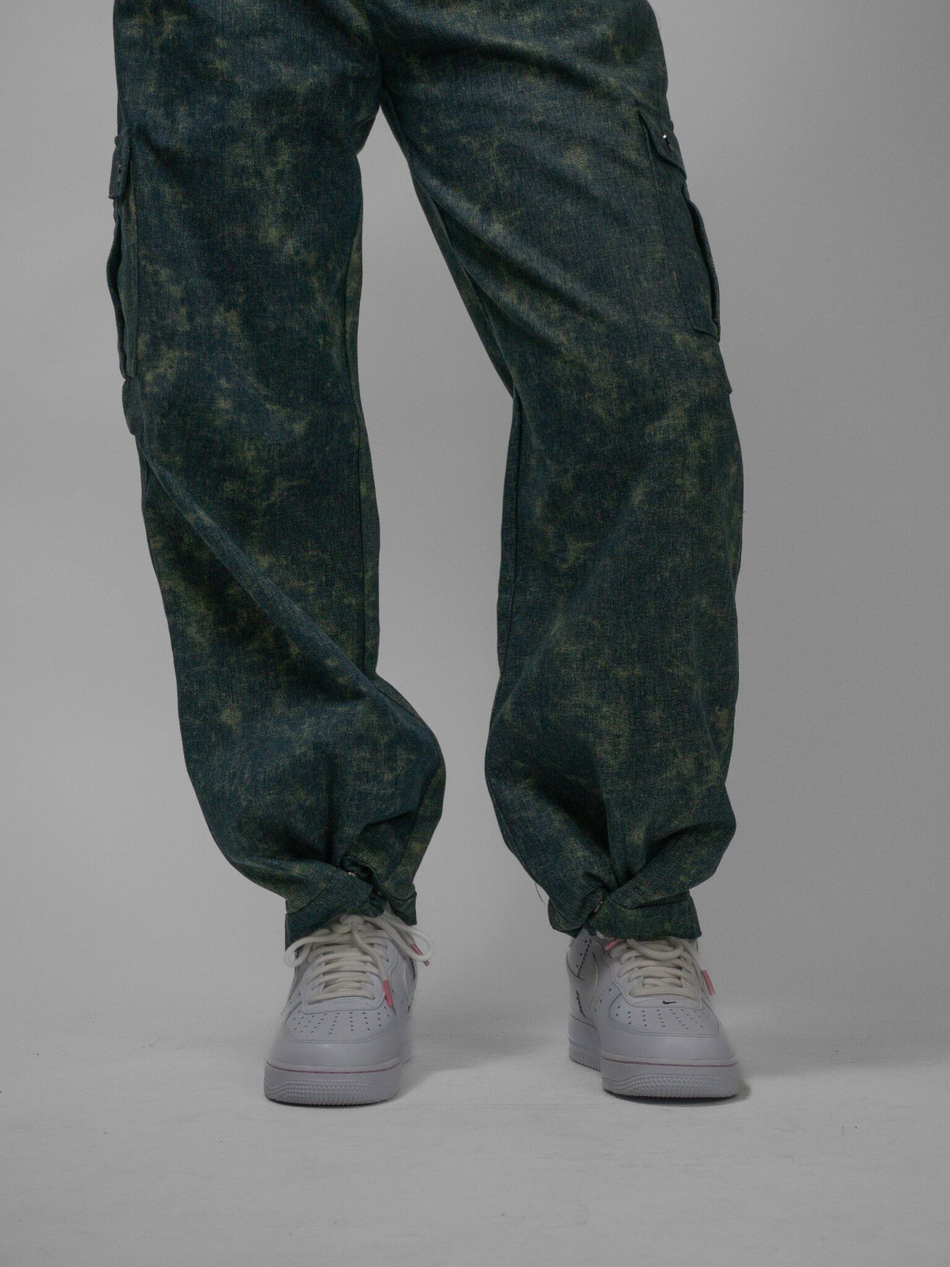 Джинсы Cargo Forest Girl (Dark Blue Green)