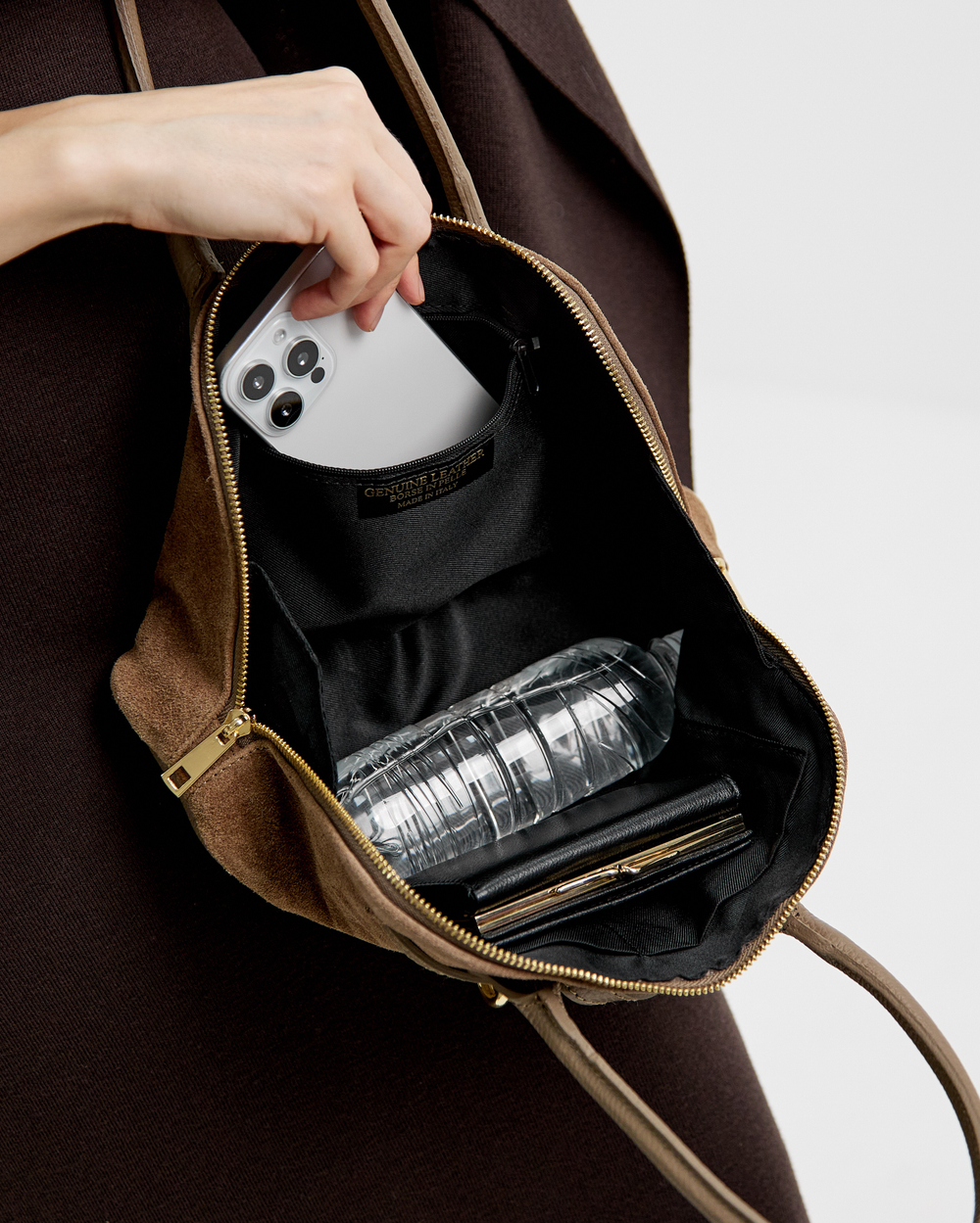 Сумка 579 15 тауп темный