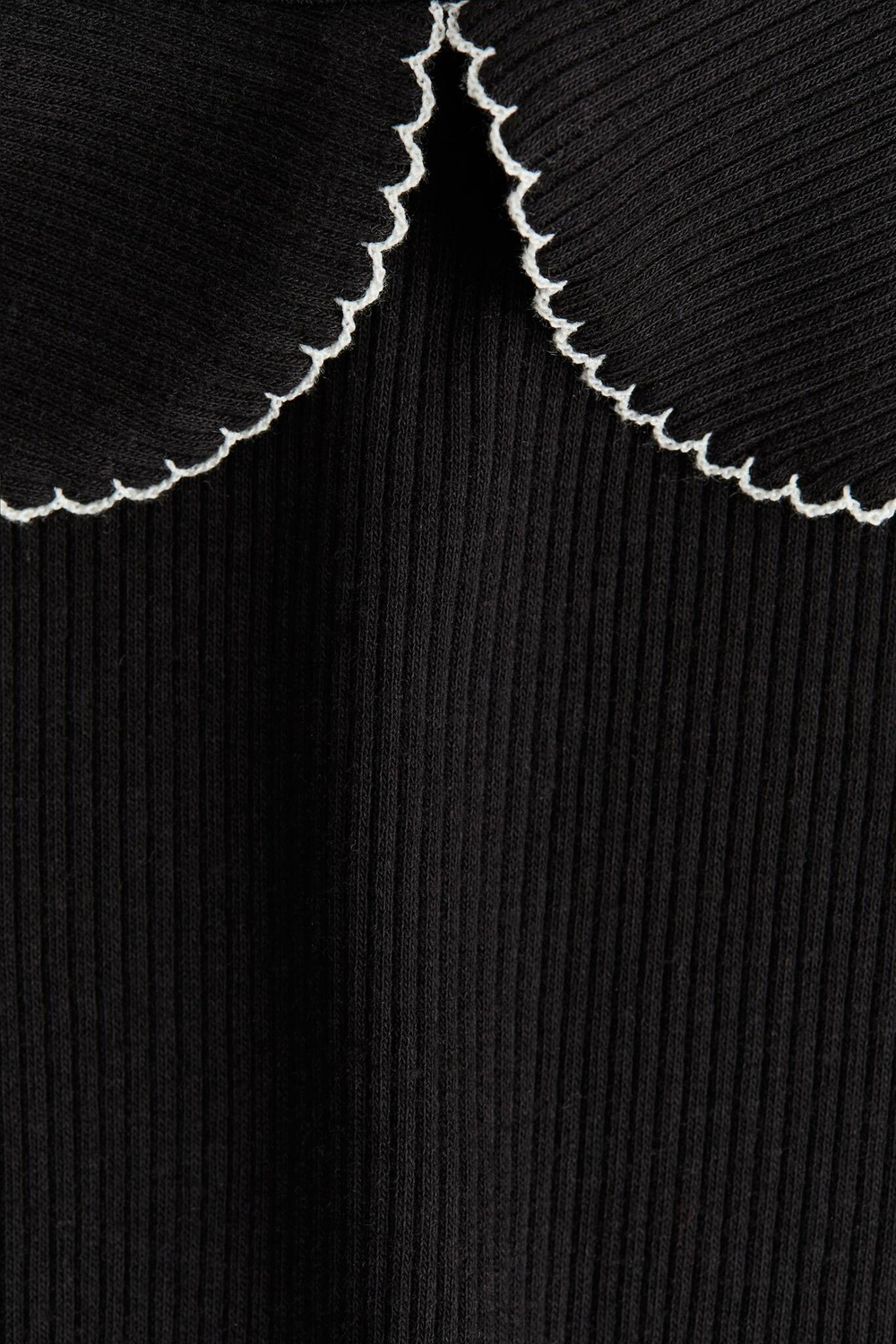 H&M Футболка в рубчик с принтом, черный