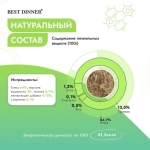Влажный корм для стерилизованных кошек Best Dinner Holistic тунец с морскими водорослями в соусе 0,070кг