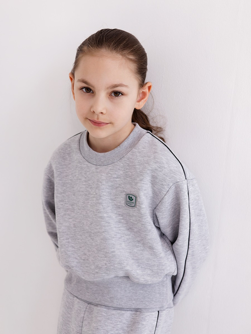 Худи для девочки, модель №6, рост 140 см, серый