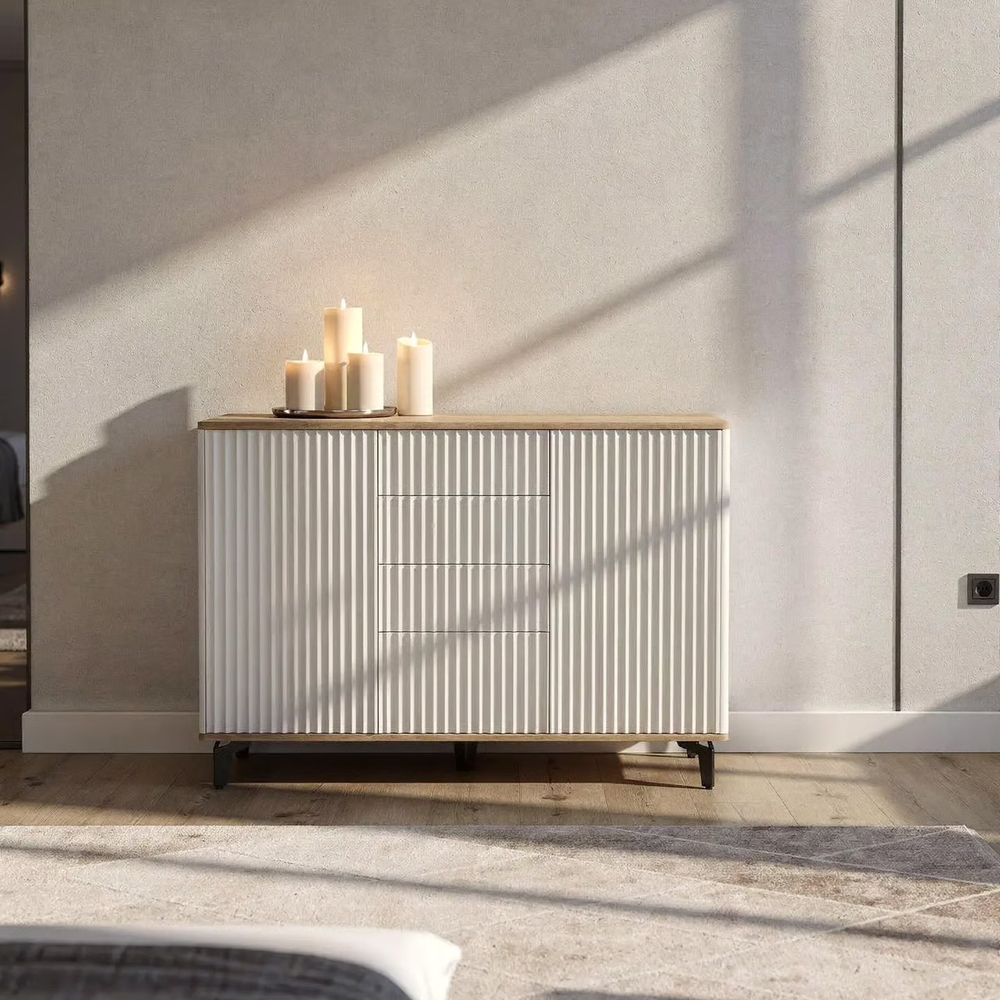 Комод ROYAL 5055 эко (Дуб Кантри-Черный)