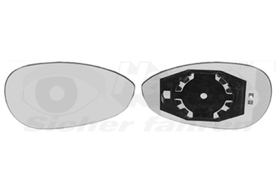 VAN WEZEL - 1624838-VAN - Mirror Glass, exterior mirror - Povrat artikla narucenog iz Njemacke nije moguc.
