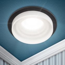 Светильник встраиваемый декоративный ЭРА DK95 BK под лампу MR16 GU5.3 черный | 