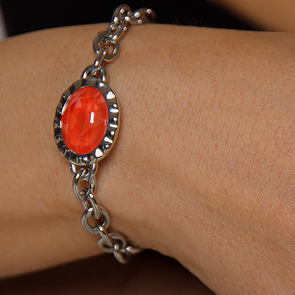 Браслет Qudo TIVOLA UNICA big (S/P) Crystal orange ignite 189713