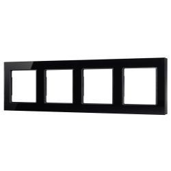 Рамка стеклянная FRM-GLARE-GS-4-BK (Arlight, -) 043803