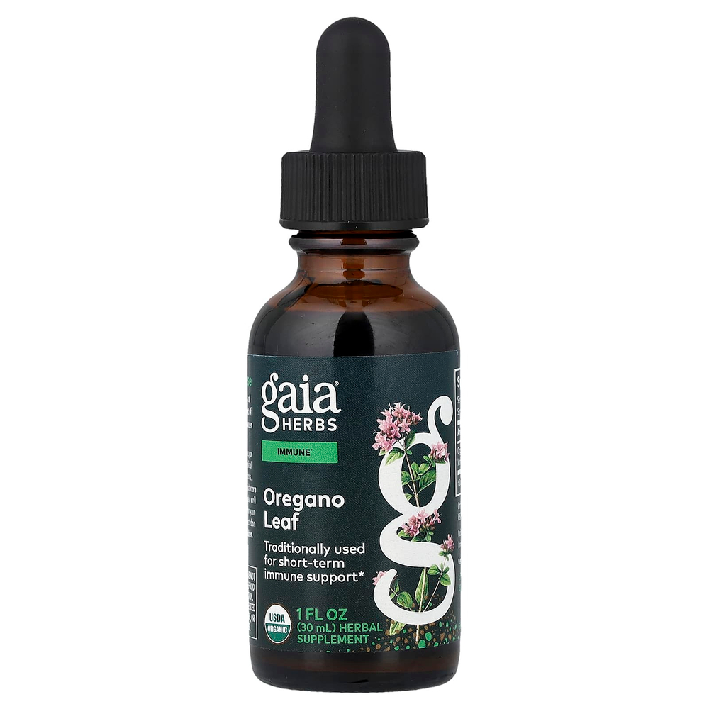 Gaia Herbs, орегано, лист, 30 мл (1 жидк. унция)