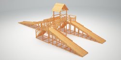 Зимняя горка TORUDA Север wood-11 (скат 11.8 м)