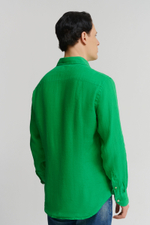 Рубашка муж. лен MC Saint Barth PAMPLONA 57 зеленый