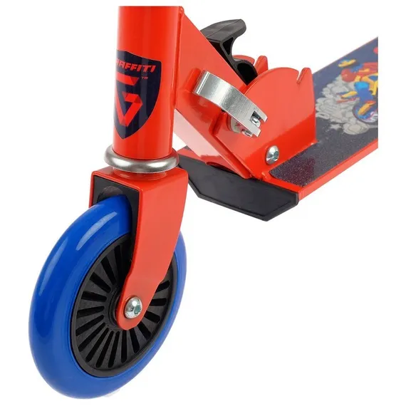 Самокат-снегокат зимний 2 в 1 Super Rider, цвет красный