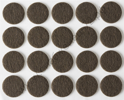 STAYER d 16 мм, самоклеящиеся, фетровые, 20 шт. коричневые, мебельные накладки (40910-16)