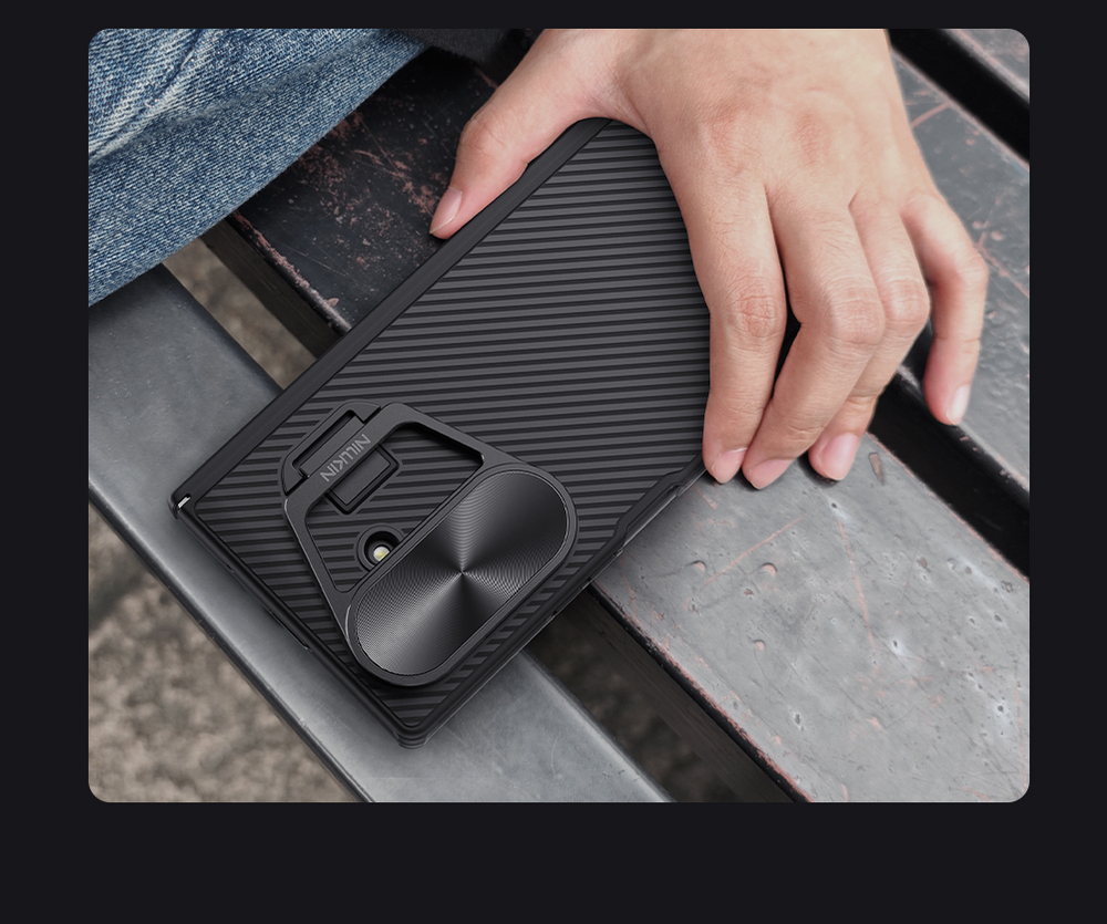 Чехол с MagSafe на Samsung Galaxy Fold 7, серия CamShield Prop Magnetic (версия с металлической откидной крышкой) от Nillkin