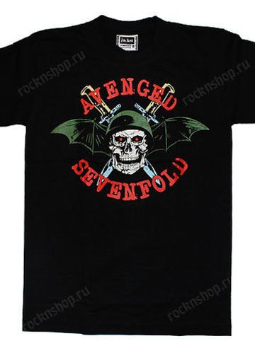 Футболка Avenged Sevenfold Череп в шлеме