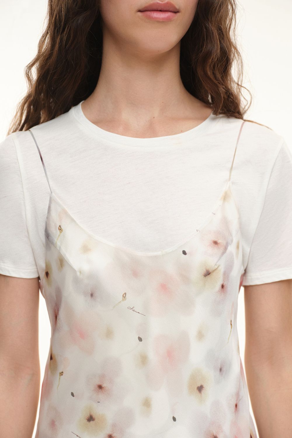 Платье на тонких бретелях (Belle Epoque), молочное