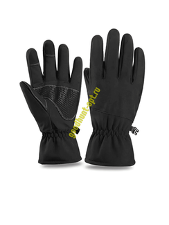 Перчатки тактические армейские утепленные на флисе Черный