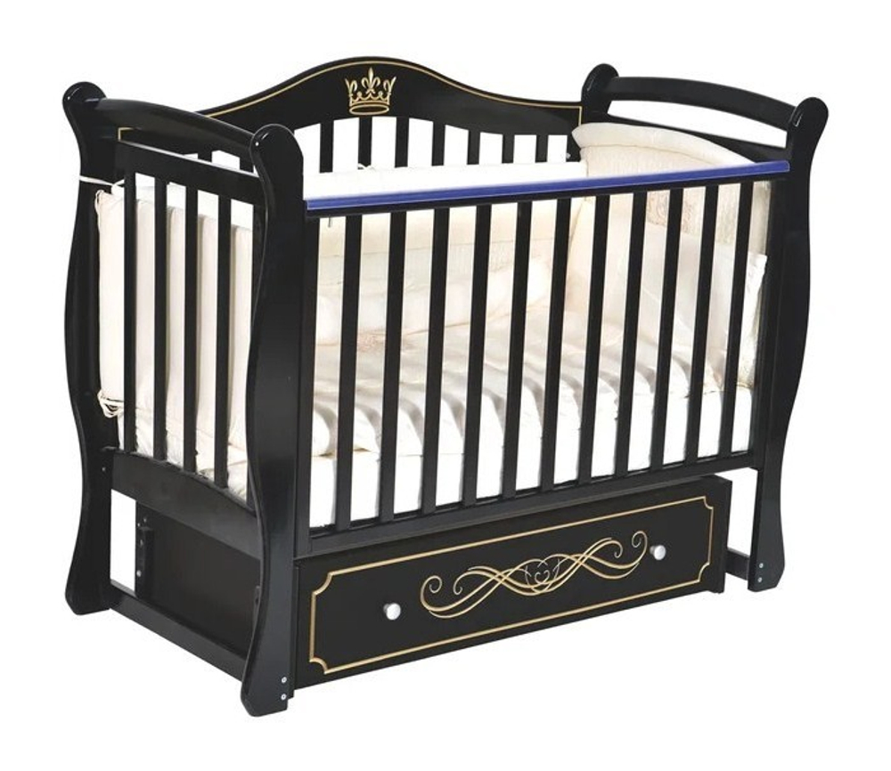 Кровать детская "Julia 11" автостенка, универсальный маятник (шоколад)