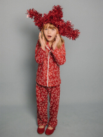 Пижама с воротником Mjölk Снежные веточки, уценка