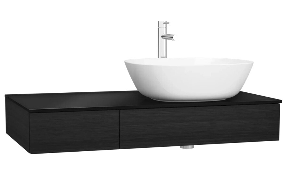 Тумба с раковиной VitrA Origin 90 см R 65676, черный дуб
