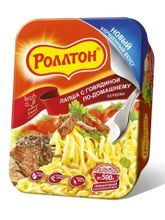 Лапша Роллтон С говядиной по-домашнему Острая 90 г x 4 шт