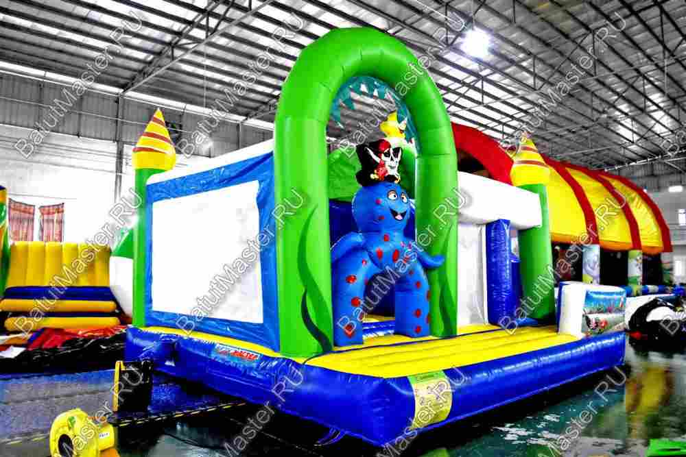 Коммерческий надувной батут "Осьминог"