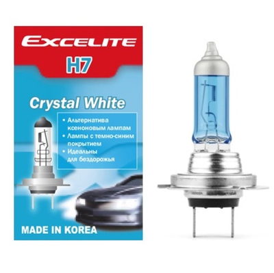 Лампа H7 55W 12V CW PX26d Excelite 1шт холодный свет