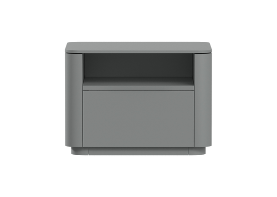 Тумба прикроватная Tammi 1 полка 1 ящик ширина 50 см (серый)