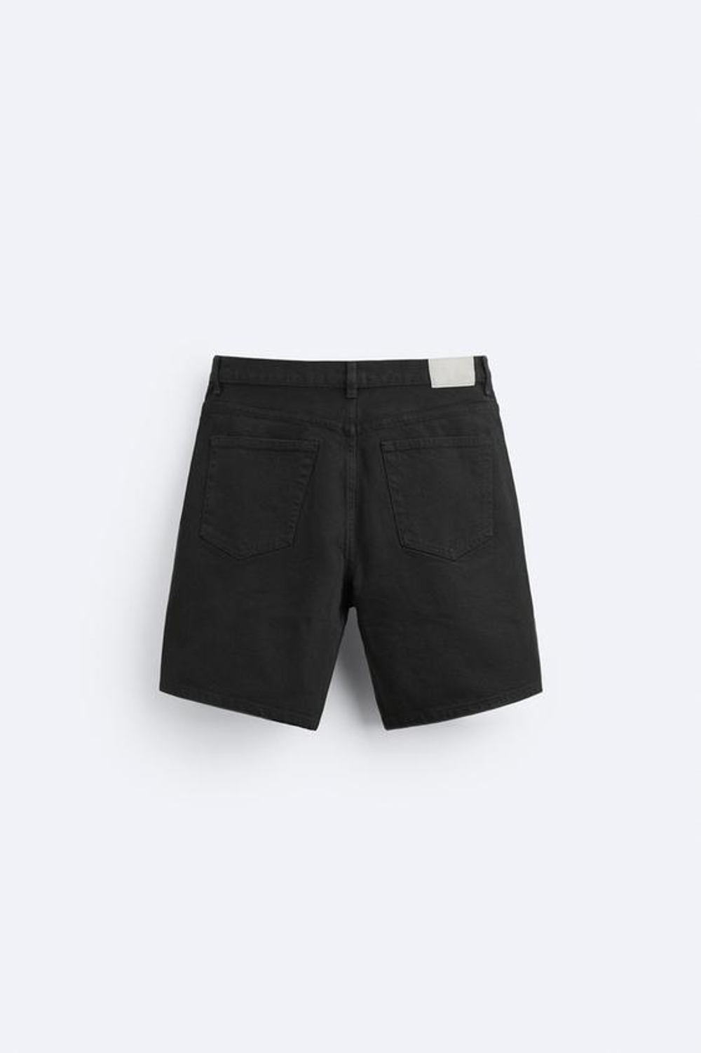 ZARA ЦВЕТНЫЕ ДЖИНСОВЫЕ ШОРТЫ, ЧЕРНЫЙ