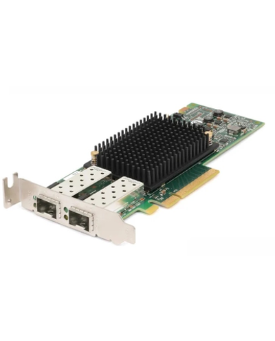 DELL Emulex LPe31002 Dual Port FC16 Fibre Channel HBA, PCIe Low Profile, Customer Kit, V2 (including FC16 trancievers x 2)