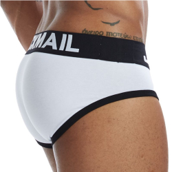 Мужские трусы брифы белые JOCKMAIL JM2032-1