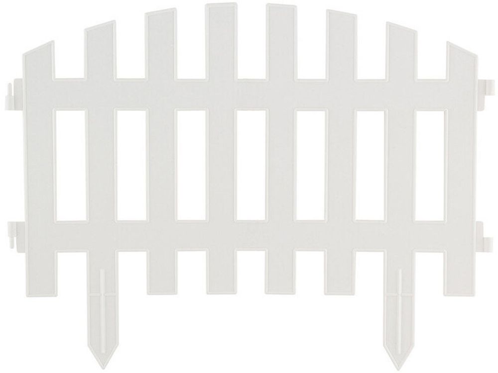 Забор декоративный RENESSANS 5 секций белый