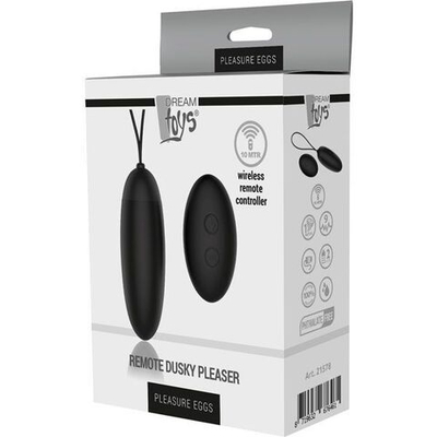 Черное виброяйцо REMOTE DUSKY PLEASER (Цвет: черный)