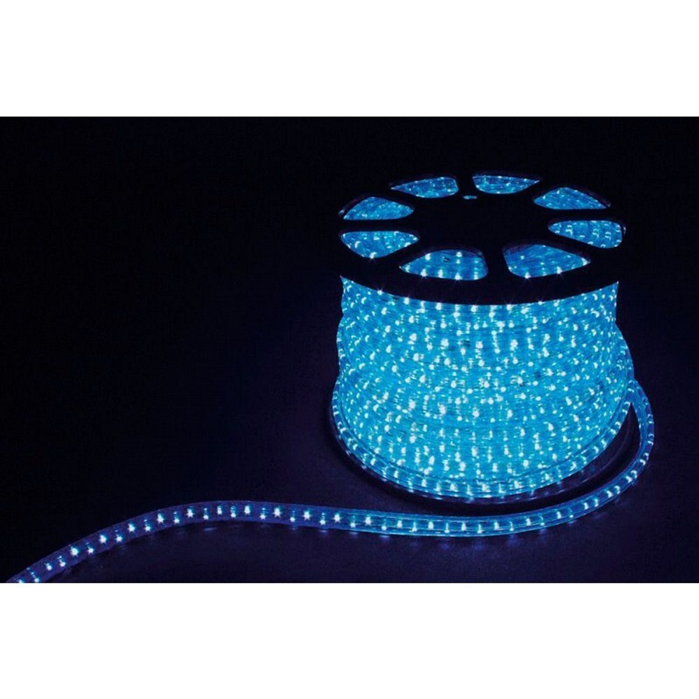 Дюралайт  лента светодиодная . 2W FERON 100м 220V 36LED/м 13мм. синий. LED-R2W с 2 заглушками. 2 сетевыми шнурами. 2 коннекторами в комплекте