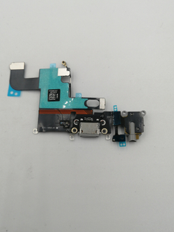 Шлейф для Apple iPhone 6 на системный разъем + микрофон Серый
