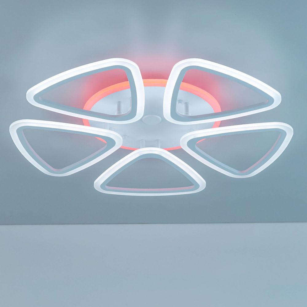 Citilux Мальта Смарт CL234A250E RGB Умная люстра Белая