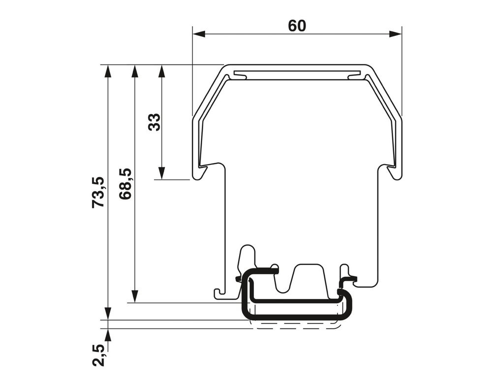 AP 2-TU - Держатель защитного профиля 5022630