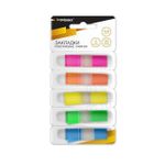 Закладки клейкие inФОРМАТ 12х45 мм 25 шт 5 цв. неон пластик диспенсер