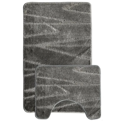 Коврик из п/п на латексной основе, L'CADESI LEMIS, 50см из 2 штук,92506 серый 3217 , Ту