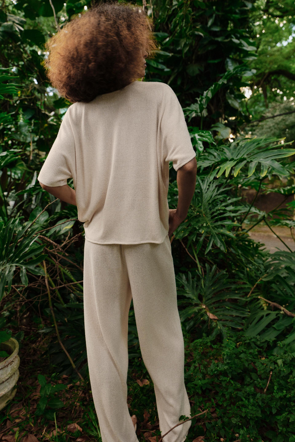 ZARA ТОП В СТИЛЕ РУСТИК С РУКАВАМИ-КРЫЛЫШКАМИ, СВЕТЛО-БЕЖЕВЫЙ