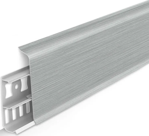 Плинтус Деконика 70мм 2,2м 186 Алюминий