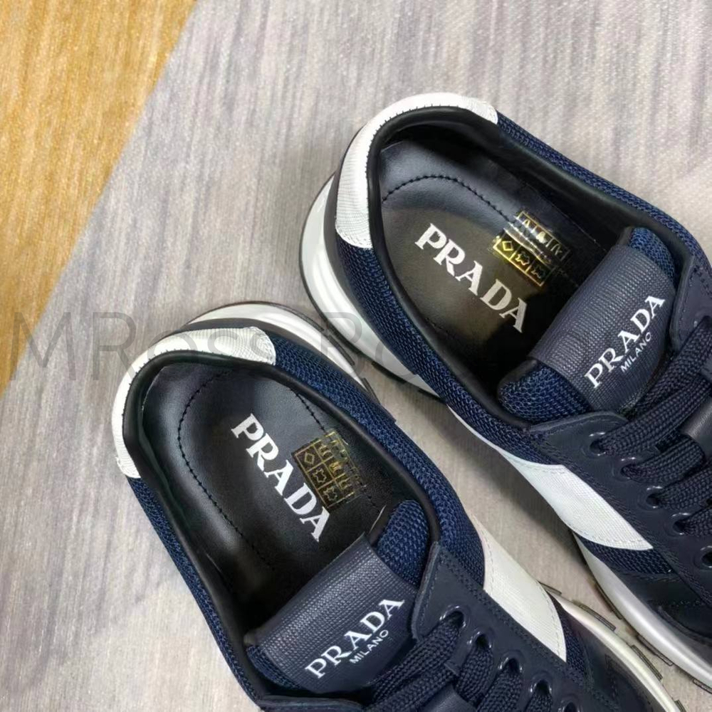 Мужские синие кроссовки Prada PRAX 1