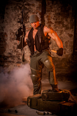 Туристический нож Legion AUS-8 Black Titanium