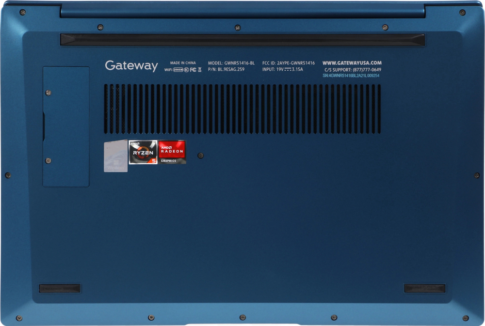 Ноутбук  Acer Gateway Ultra Slim 14 14.1 ", Ryzen 5, 8 Гб RAM, 256 Гб SSD, Radeon Vega 8, Голубой