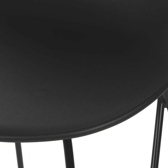 Полубарный стул Origami черный 