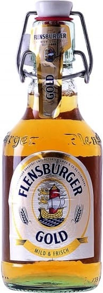 Пиво Фленсбургер Голд / Flensburger Gold 0.33 - стекло