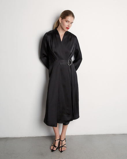 Платье из вискозы Берберри черный