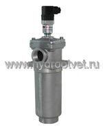 WKRFBN/HC330DL10C1.X AL - Сливной фильтр гидравлический одинарный модели RF с алюминиевым корпусом тонкость фильтрации 10 мкм, типоразмер 330, вид присоединения: фланец SAE 2" (DN50), материал корпуса - алюминий, рабочее давление до 25 бар, электрический индикатор загрязнения