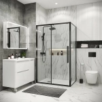 Душевой уголок Grossman Cosmo 120.K33.02.1080.42.00 100x80 стекло прозрачное/профиль графит сатин
